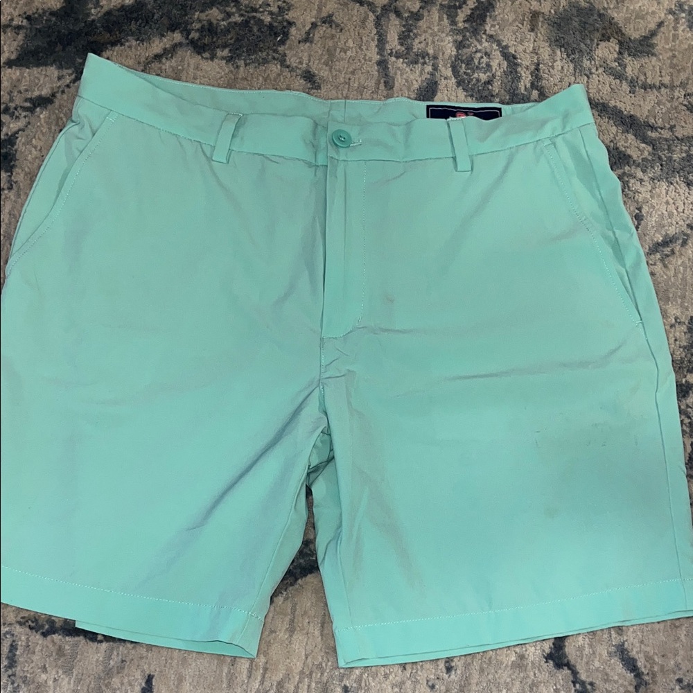 Vineyard Vines Light Green Flat Front Shorts